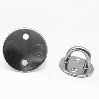 

4Pcs Small 33mm Circular Stainless Steel Hook U-shaped Hook Base Ceiling Fans/Chandeliers/Sandbags/Hammocks/Leisure Sofa Hook