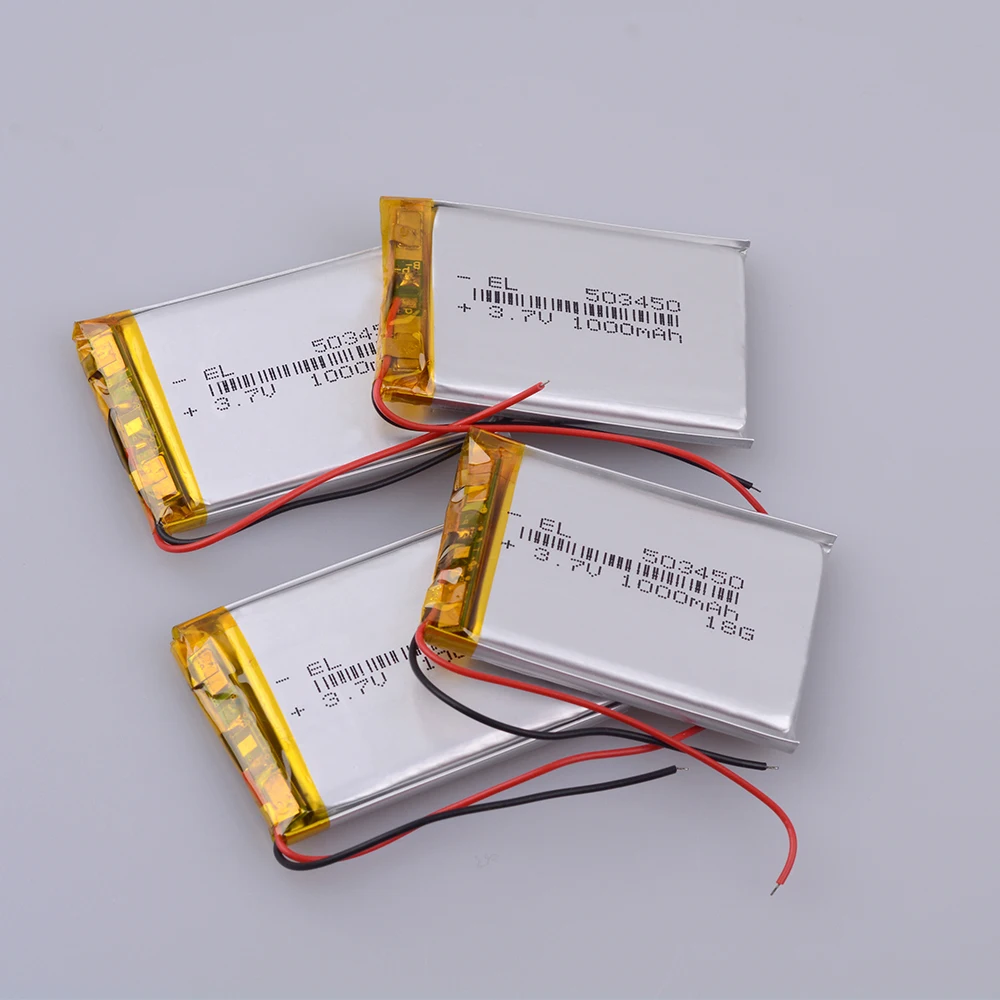 503450 3,7 в 1000 мАч литий-полимерная LiPo аккумуляторная батарея литий-ионная батарея для Mp4 gps DVD PAD электрические игрушки камера рекордер