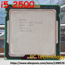 Original Intel core i5-2500 i5 2500 3.3 ghz CPU 6 m LGA1155 95 w de desktop Quad-Core Frete grátis enviar para fora dentro de 1 dia