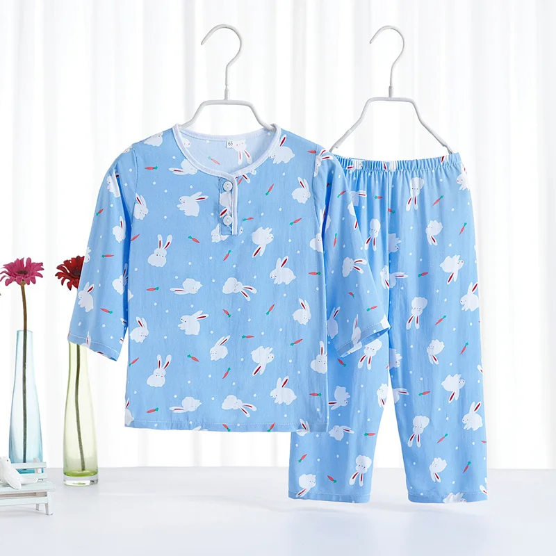 Pijama infantil, детские пижамы для девочек, детские пижамы, пижамы для мальчиков, Детская Хлопковая одежда для сна с единорогом для детей 2, 3, 4, 5, 6, 9, 12 лет