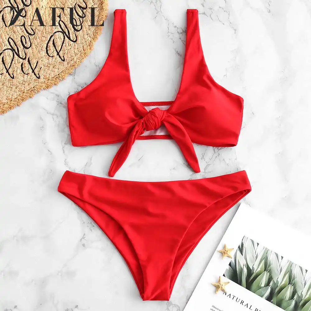 zaful knot bikini