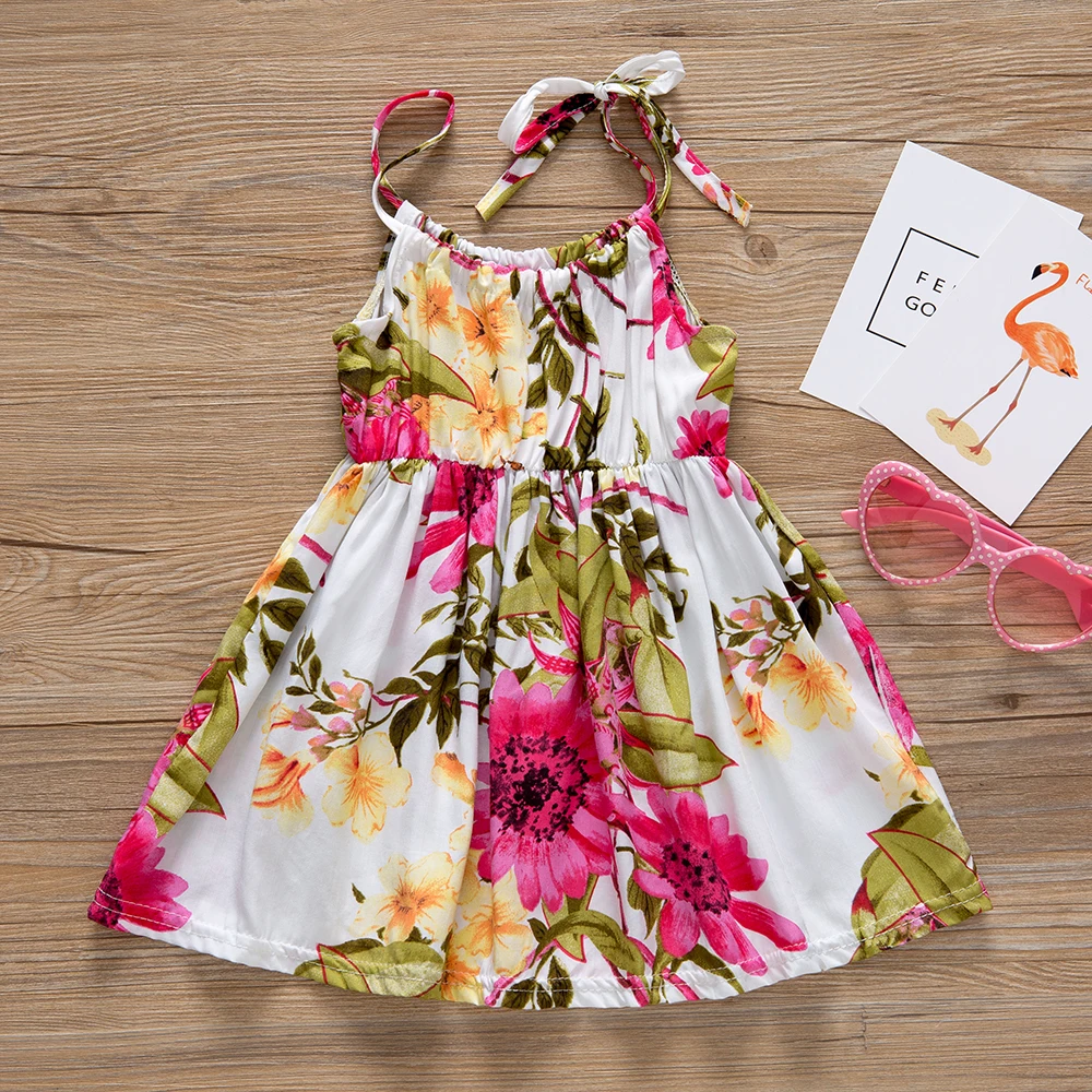 Baby Girl Clothes Lace Up Floral Printed Cotton Children Toddler Girls Dresses Summer 2018 Casual Princess Teenage Kids Dress HTB1zQkqrv5TBuNjSspcq6znGFXaj - Baby Girl Clothes Lace Up Floral Printed Cotton Children Toddler Girls Dresses Summer 2018 Casual Princess Teenage Kids Dress