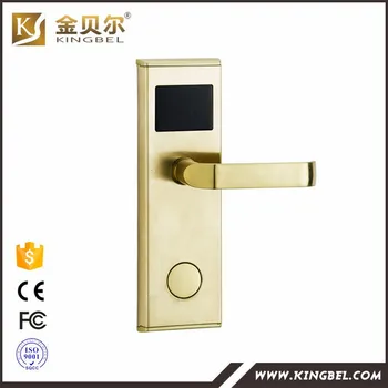 

high quality stainless steel hotel card lock system, hotel door lock cylinder lock