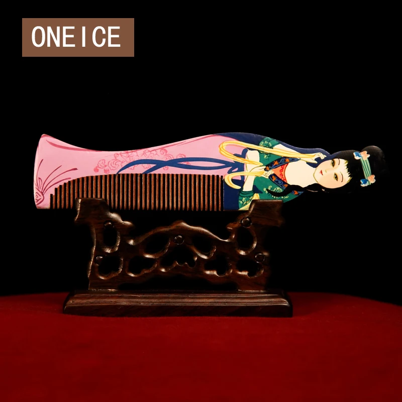 

ONEICE Wooden Comb Beauty Business Gifts Foreign Affairs Abroad Gift Characteristic Of The Four Beauties Wedding Decoration