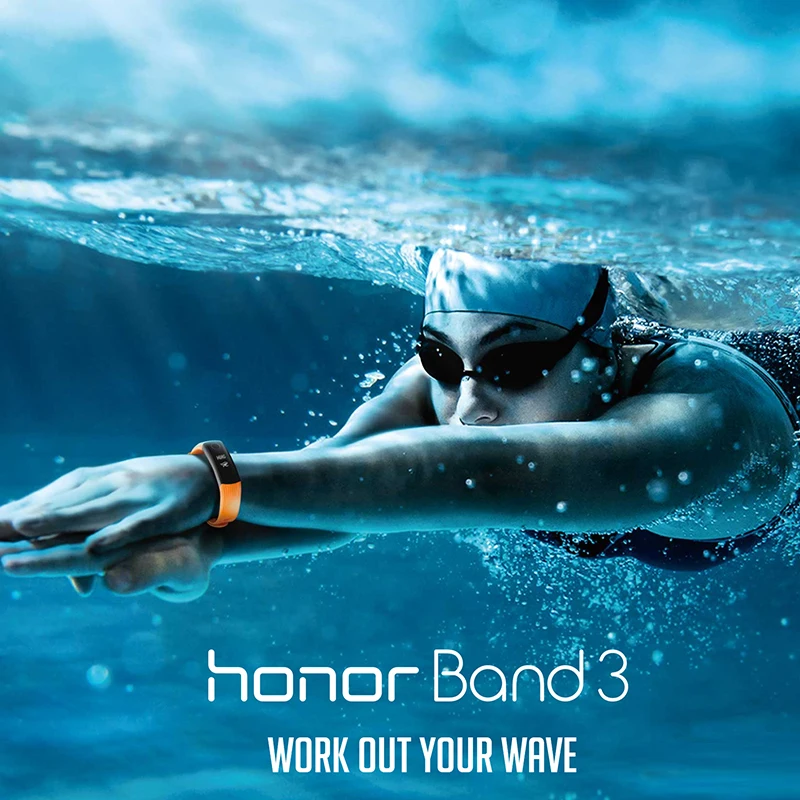 Оригинальный умный Браслет huawei Honor Band 3 фитнес трекер 0 91 дюймов OLED экран тачпад