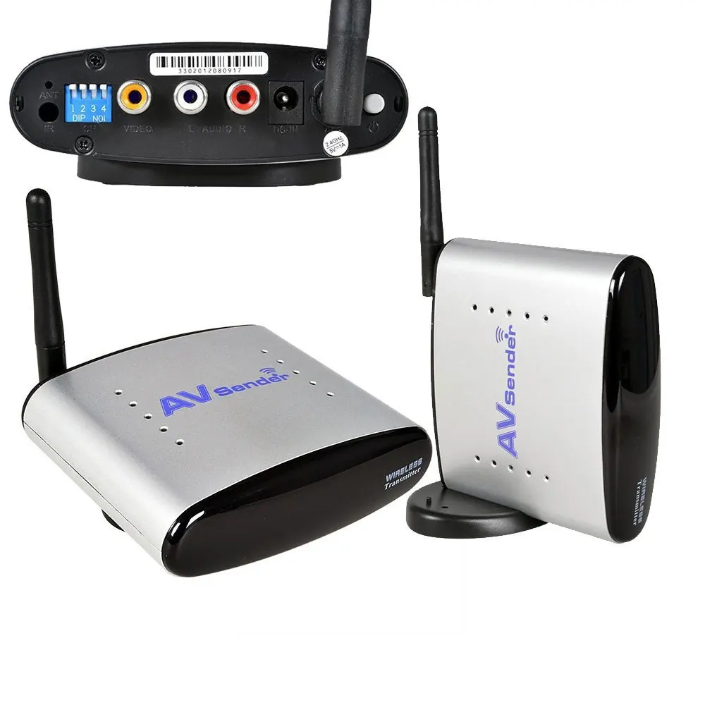 2.4GHz RF 150m Wireless AV Audio Video Sender Transmitter Receiver HD ...