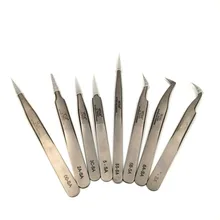 VETUS SA серия Пинцет из нержавеющей стали антимагнитный антикислотный антикоррозийный для наращивания ресниц макияж лабораторные инструменты для ремонта