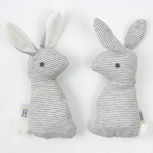 Best Price Baby Rattle Toys Animal Cute Rabbit Handbells Plush Baby Toy With BB Sound Toy Gift Christmas Plush Doll