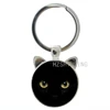 TAFREE Classic vintage Black Cat keychain men women Halloween gifts purse bag pendant key chain ring love cat jewelry CN316 ► Photo 2/4