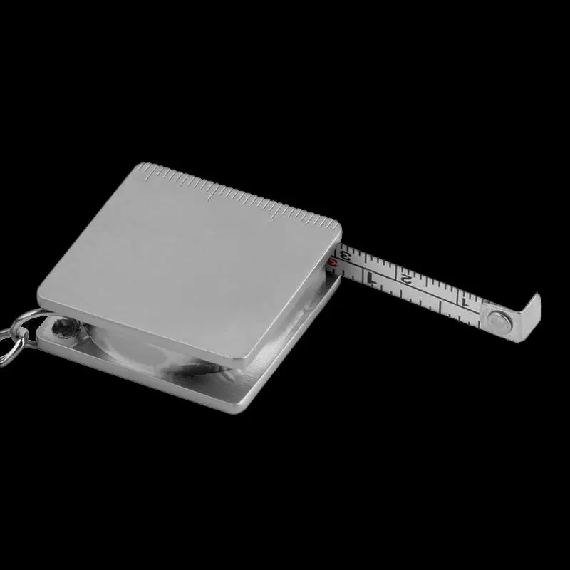 

Keychain Metal Tape Measure Retractable Min Compact Portable Keyring Decoration