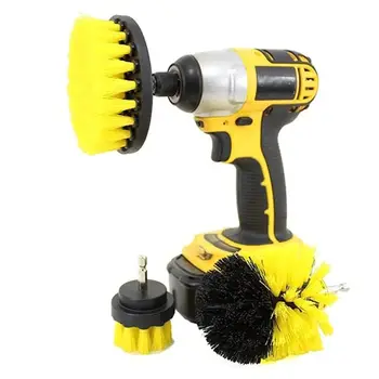 

3pcs Power Scrubber Brush Set For Bathroom Drill Scrubber Brush For Cleaning Cordless Drill Attachment Kit Power Scrub Brush