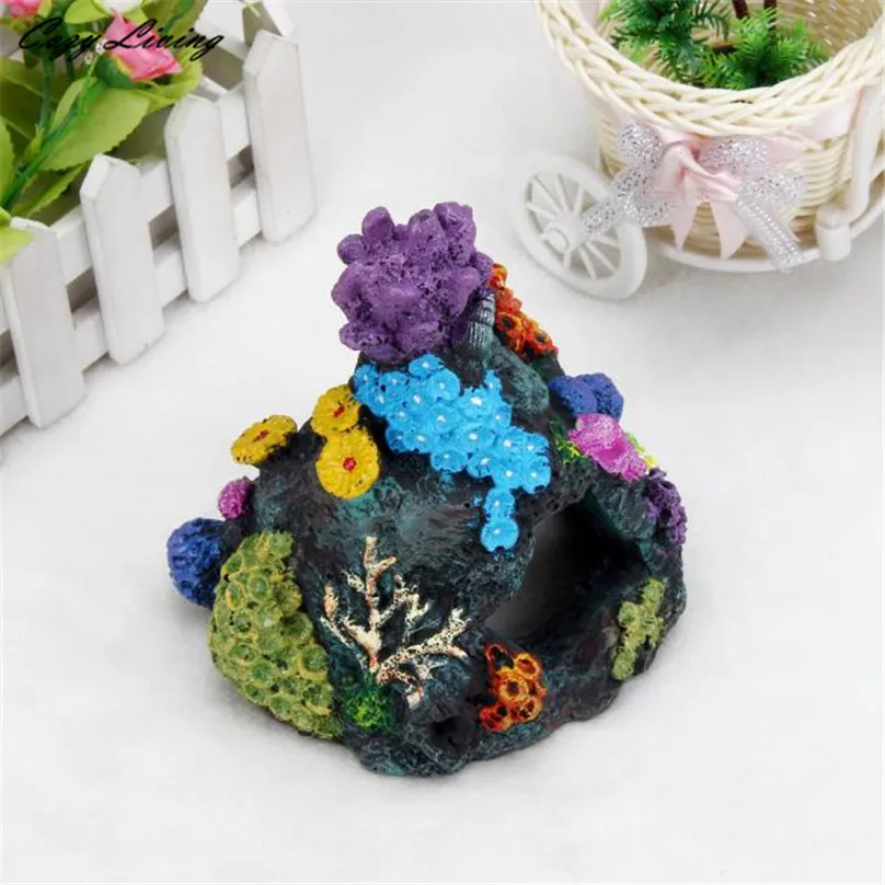 161313cm fish tank aquarium multi color underwater world castle decoration fish tank tower micro landscape ornament d6 in decorations from home garden
