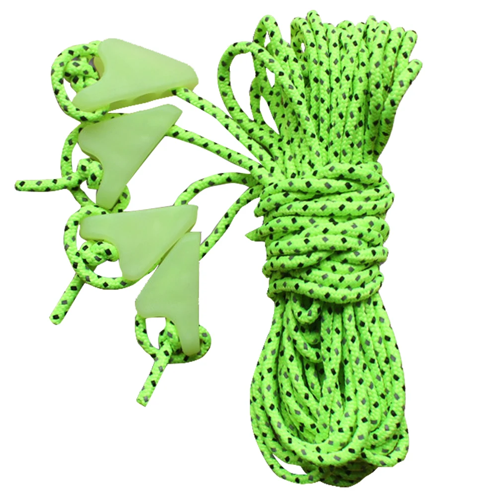 Открытый Отдых Светоотражающие палатка веревка световой веревка фиксированной бельевой веревки экологически чистый полиэстер пряжи