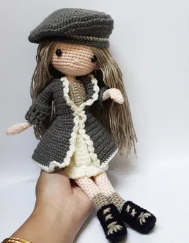 

crochet toys amigurumi rattle reinee girl number SQ003