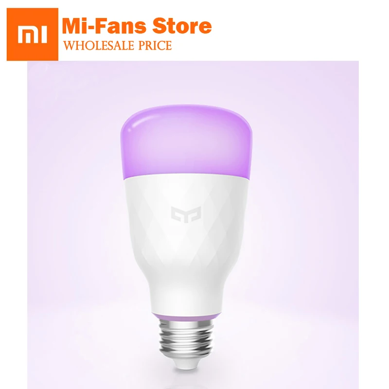 Умная Светодиодная лампа Xiaomi Yeelight 800 люмен 10 Вт E27 лимонная умная для Google assistant Mi Home