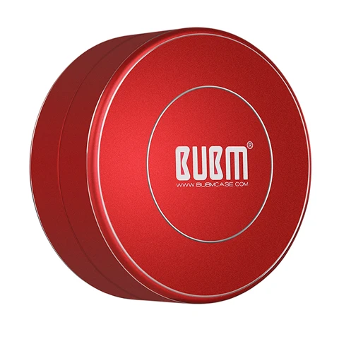 BUBM Тип вращения Портативный чехол для наушников чехол для Bluetooth наушники-вкладыши гарнитура - Цвет: Red