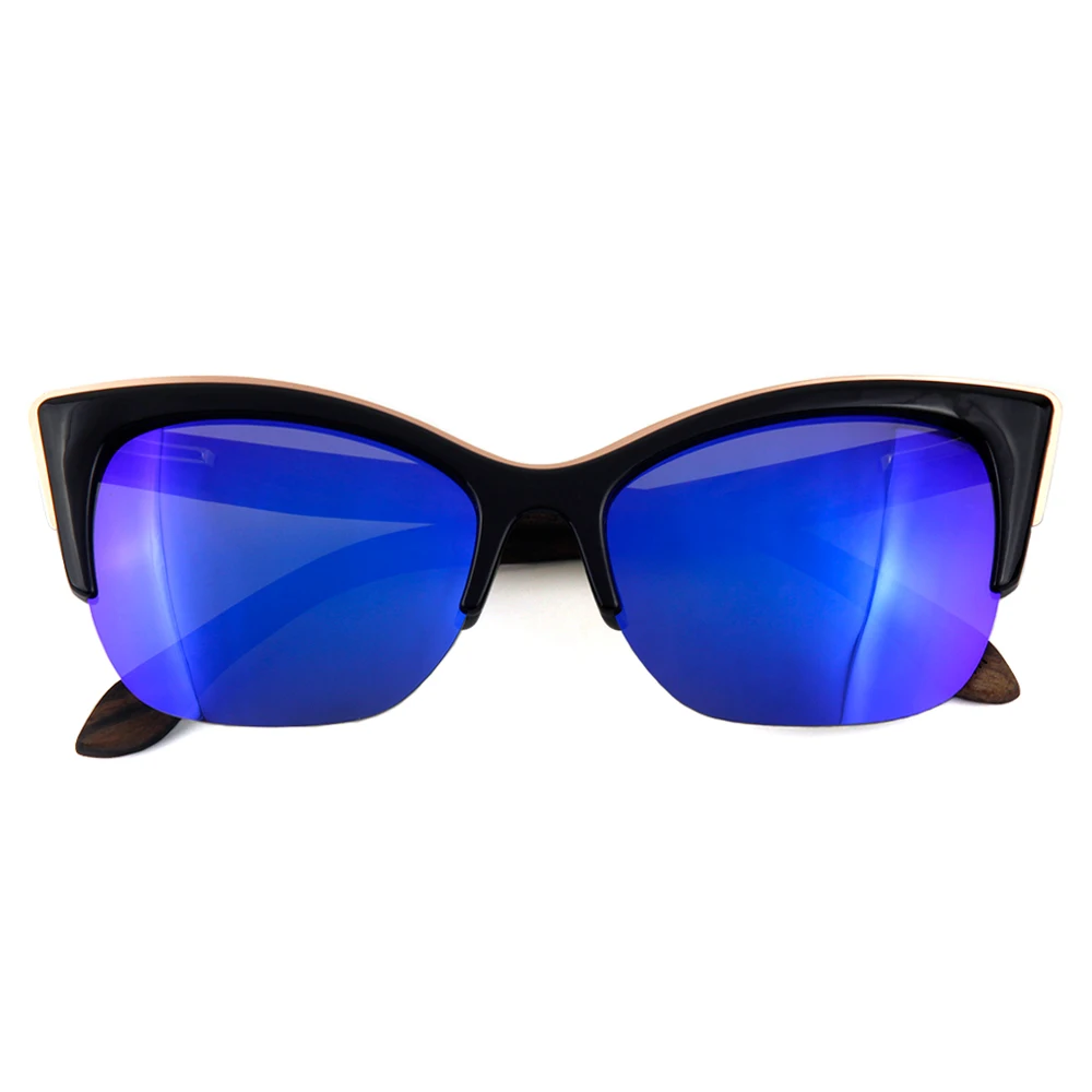 Verschiffen Willenskraft Freies Holzrahmen Männer Blue 2017 Neue Bambus Frauen Mode Produkte Linse Polarisierte Handgemachtes Polarized Sonnenbrille SaSOn7r