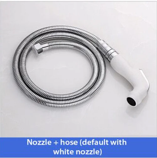 Handheld Toilet bidet sprayer set Kit Hand Bidet faucet for Bathroom hand sprayer shower head self cleaning - Цвет: Nozzle hose