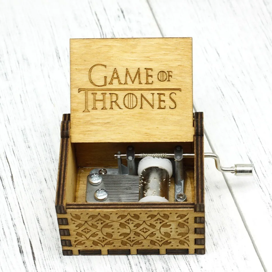 Game Of Thrones Music Box Handle Craved Wooden Theme Music Box Harry