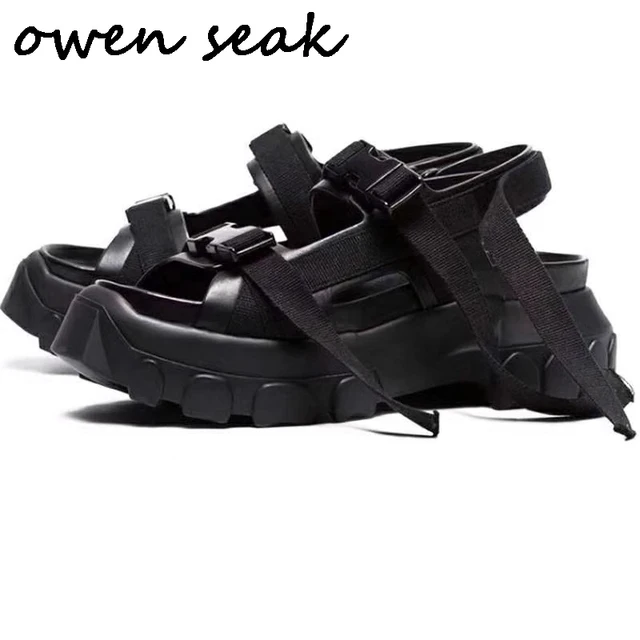 18ss Owen Seak Women Sandals Black Rome Shoes Gladiator Sandals Owen Shoes Mules Clogs Slippers Slides Summer Women Sandals