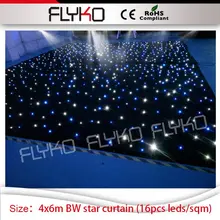 Вечерние огни будка диджея 14ft высокая на 20ft ширина BW Свадебный церковный dj освещение starlight Занавес