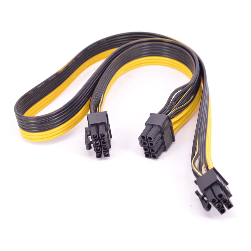 PCIe 6 Pin to Dual 6+2 Pin 8 GPU 6Pin to 8pin Power Supply Cable For Cooler Master Silent Pro Gold 1200W Modular PSU