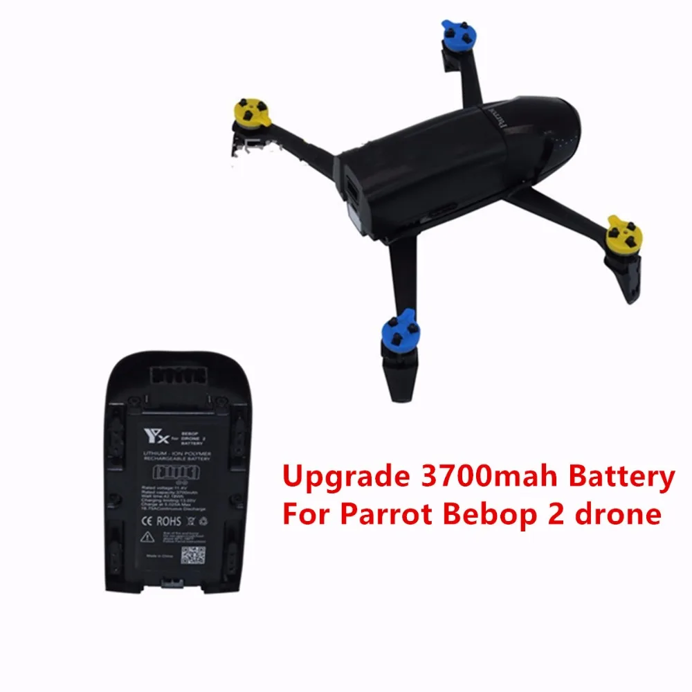 

11.1V 3700MAH high quality battery Parrot Rc Drone 21.6A 41.07Wh Lipo battery Bebop Drone 2.0 Quadcopter Upgrade