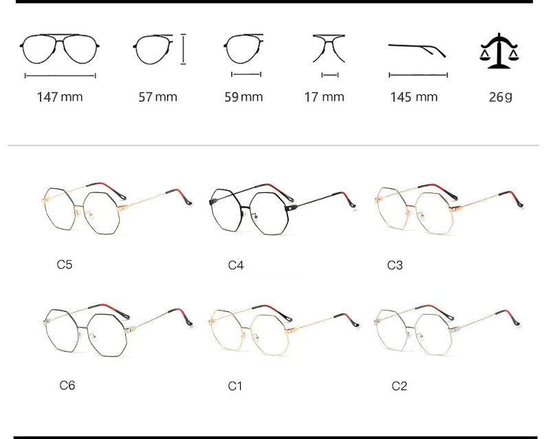 Ретро многоугольные ультралегкие очки оправа для мужчин и женщин Оптические модные компьютерные очки 45813