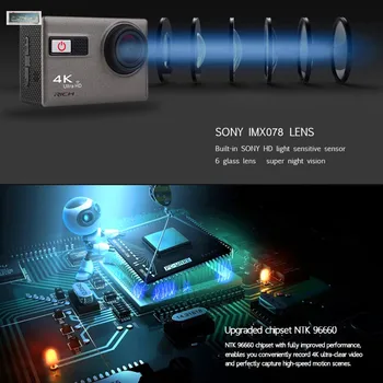 

Ultra HD Action Camera F68 F68R hero 4 Stlye 4K 24FPS Novatek 96660 Remote Wifi Waterproof 30m Extreme Sports Camer