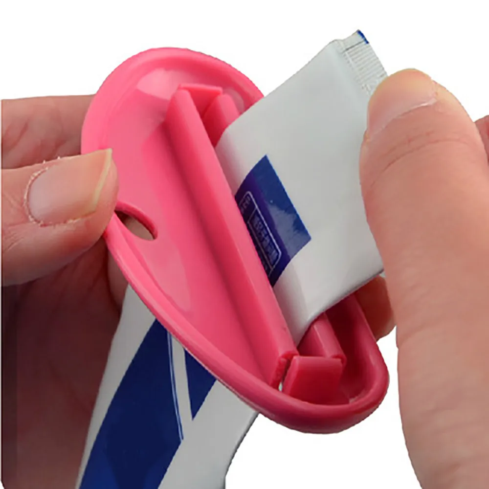 

2pcs Bathroom Home Tube Rolling Holder Squeezer Cartoon Toothpaste Dispenser