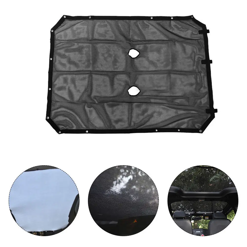 

Sunshade Sunscreen For Jeep Wrangler Durable Polyester Mesh Shade Top Cover Provides UV Sun Protection for your 2-Door 4-Door JK
