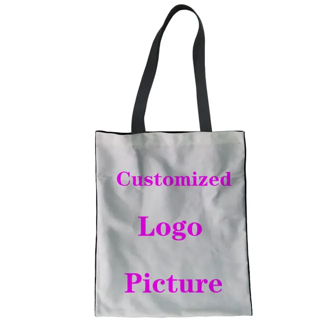 Бесшумные дизайнерские сумки большой емкости повседневные сумки повседневные женские сумки на плечо женские многоразовые сумки для покупок черные белые сумки - Цвет: Cutomized-Z22