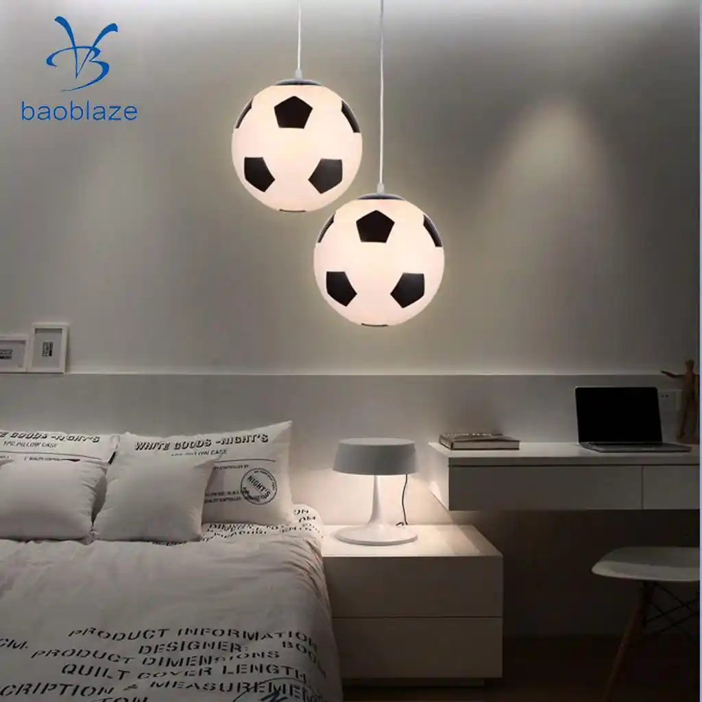 Football Pendant Lamp Shade Ceiling Fixtures Boy/'s Bedroom Room Light UK FAST