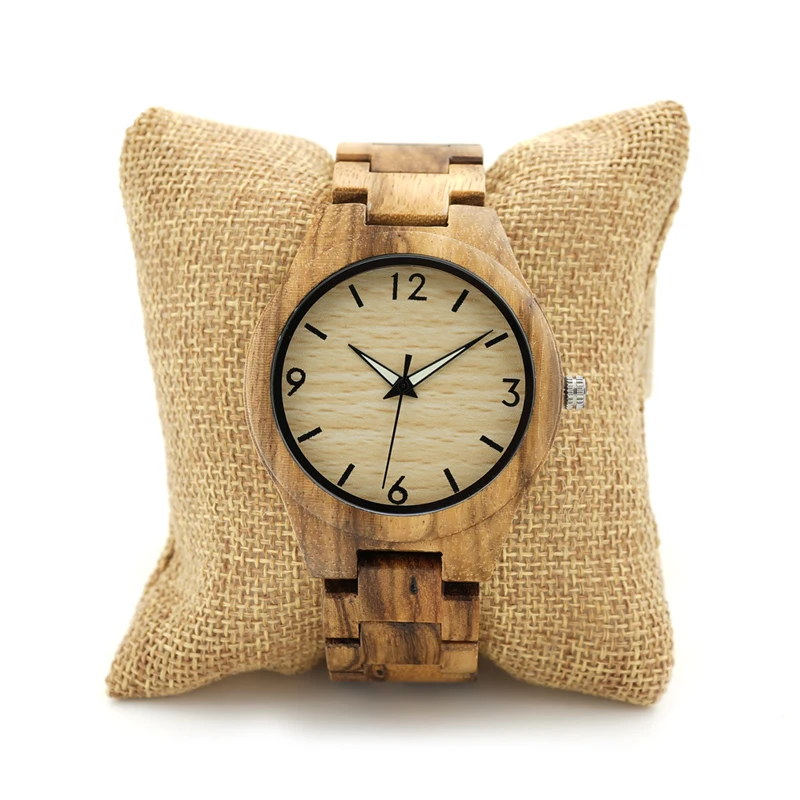 Luxury 2017 Brand BOBO BIRD Watch Men Wooden Watches Zebrad Wood Strap Wristwatches Reloj Masculino C-G24