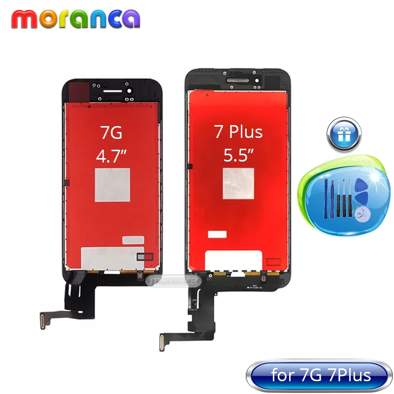 

AAA Quality LCD Screen for iPhone 7 7G 7Plus Plus LCD Display Assembly with Touch Screen Digitizer Replacement Parts + Tools