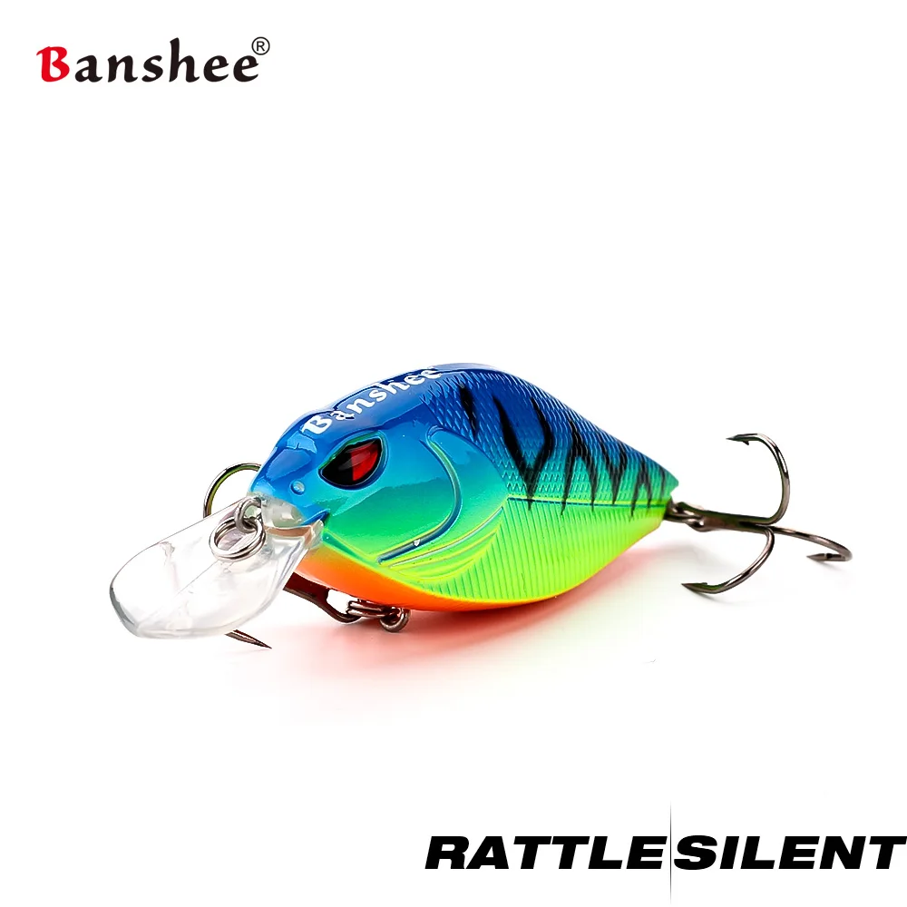 Banshee 7 см 15/17. 5 г кренкбейты жесткая приманка для рыбалки кривошипно-басовый воблер погремушка звук Воблер для щуки плавающая искусственная приманка