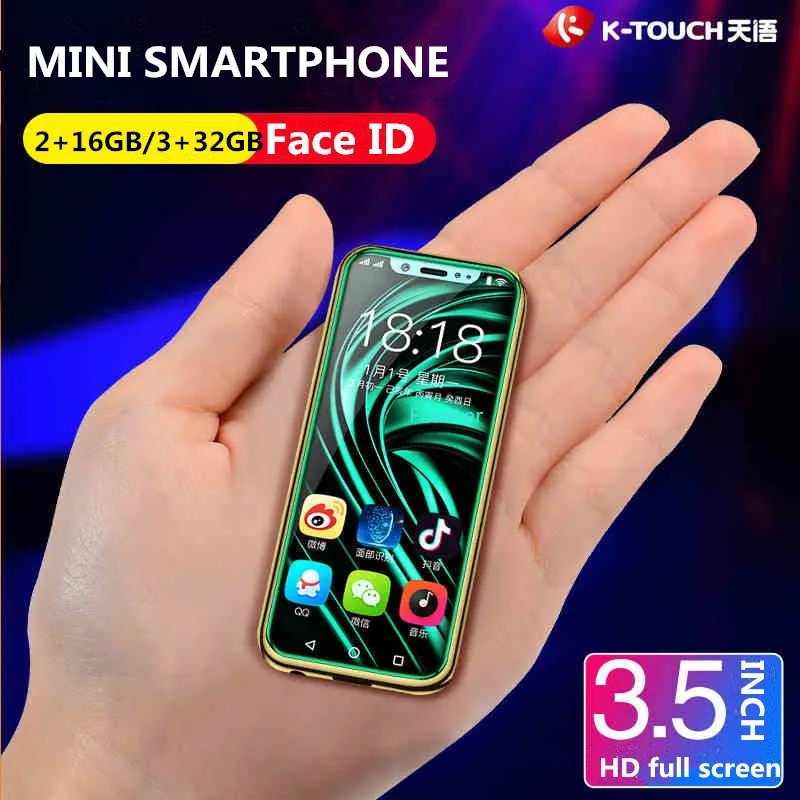 Free Case Screen Protector Super Mini 4G SmartPhone K-TOUCH I9 Face ID Metal Frame Android 8.1 Telefone Dual SIM Mobile Phone Free Case Screen Protector Super Mini 4G SmartPhone K-TOUCH I9 Face ID Metal Frame Android 8.1 Telefone Dual SIM Mobile Phone