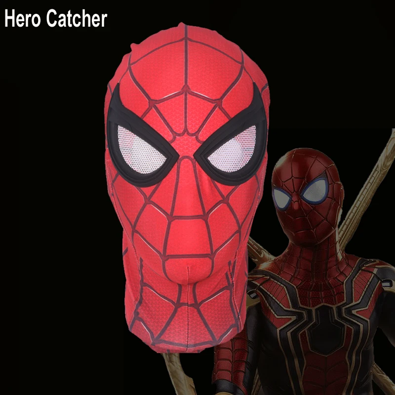 Продажа Герой Ловец новый Железный Маска паука Мстители Железный человек паук уход за кожей лица маска 2018 Железный Паук косплэй маска с глазами
