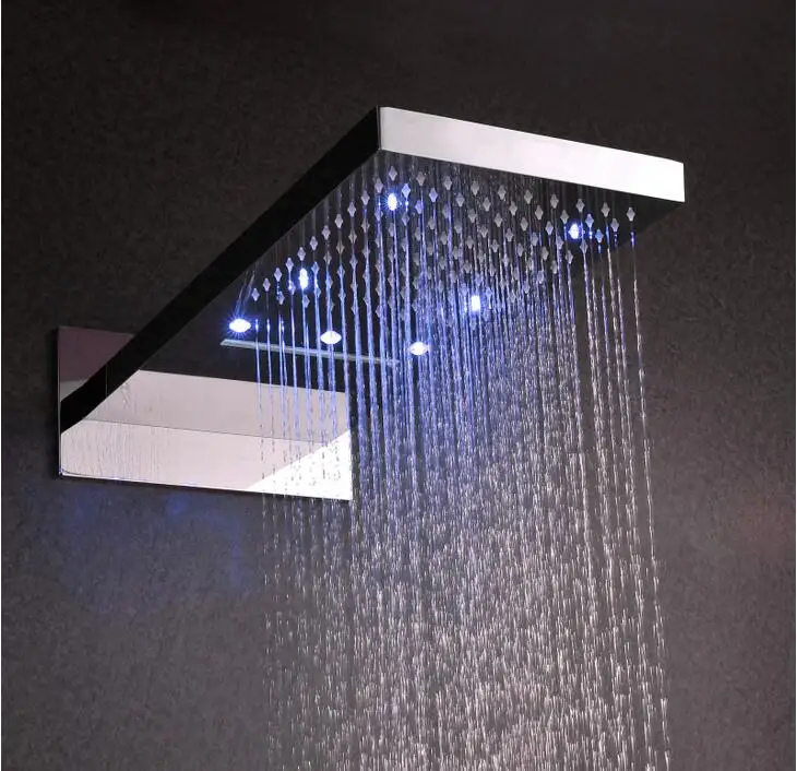 Easy Install shower rainfall waterfall function bathroom shower led 3