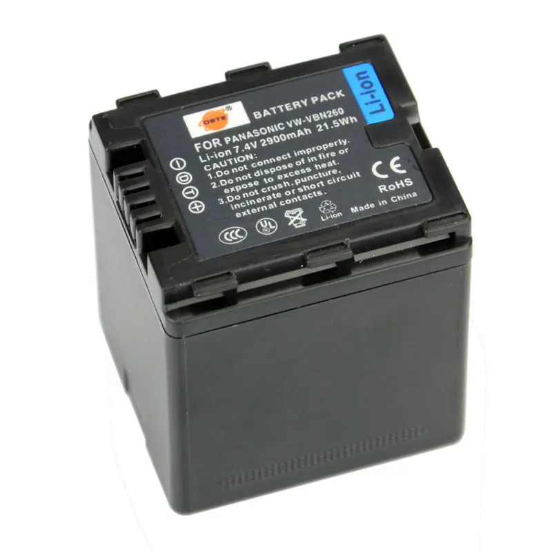 DSTE VW-VBN260 батарея камеры с путешествия и автомобильное зарядное устройство для Panasonic TM900 SD800 HS900 SD900