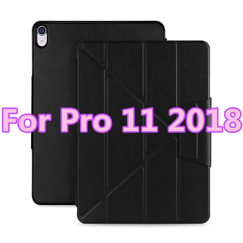 Чехол для iPad Pro 11 кожаный чехол для iPad Pro 12,9 Магнитный чехол для iPad чехол Pro 11 12,9 - Цвет: black pro 11