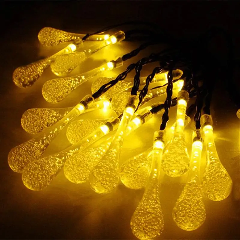 

Solar String Lights Waterproof Icicle Style 20-LED Solar LED Decorative Garden Outdoor Christmas Light (Warm White)