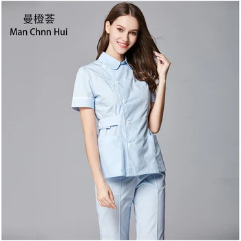 

Nurse Meidcal Scrub Suit Hospital Surgical Clothing Doctors Nurse Isolation Uniforms Lab Gowns