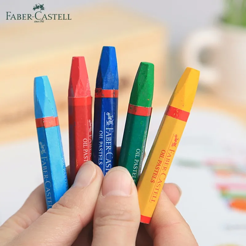 Faber Castell масляная пастель 12/24 цветов Набор Профессиональный воск для рисования Мелки школьные офисные товары для рукоделия