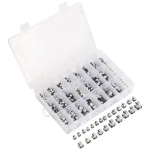 1uF~1000uF 6.3V-50V 400Pcs 24Value SMD Aluminum Electrolytic Capacitors Durable Easy to install Passive Assortment Box Kit