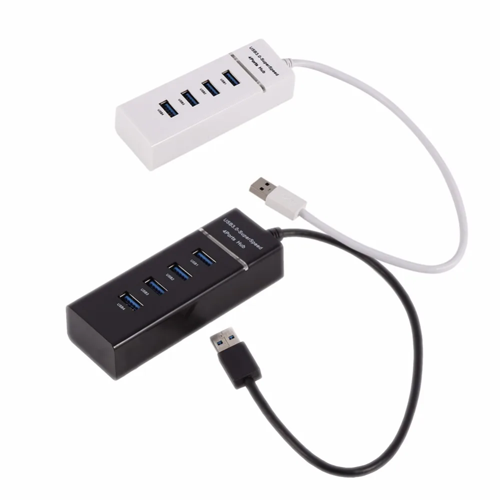Высокоскоростной 4 порта USB 3 0 концентратор конвертер адаптер портативный