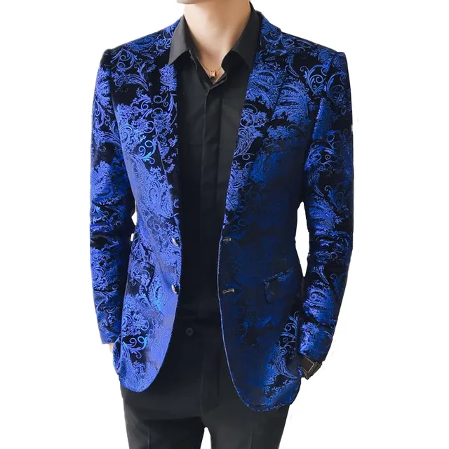 2019 Jacquard Suit Men Coats Business Banquet Men Dress Suit Jacket