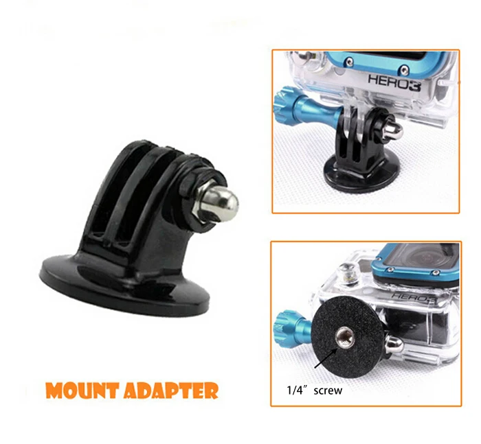 

10 Pieces Tripod Monopod Mount Adapter for Gopro Hero 4 3+ 3 2 SJCAM