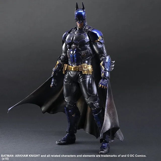 

27cm Play Arts Kai Super Hero Batman blue Arkham Knight Anime Action Toy Figures Pvc Model Collection