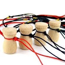 Креативная деревянная подвеска для эфирного масла ожерелье духи украшение с бутылочкой Модные Ароматические аксессуары 10 шт./партия DC656